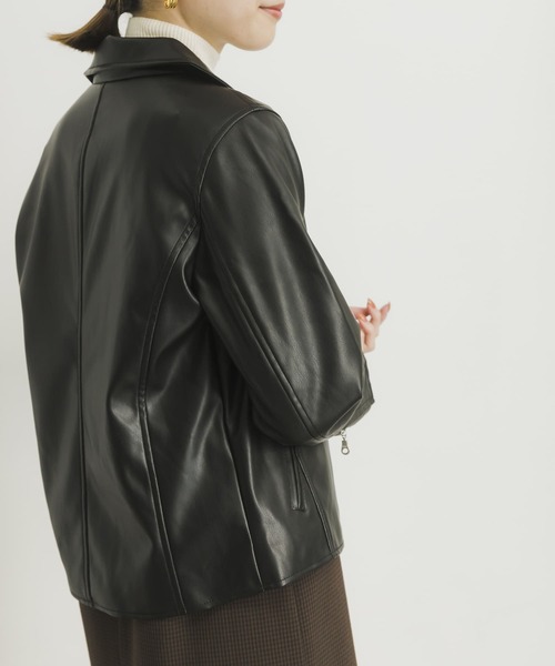 [新品] ♡ URBAN RESEARCH ♡ レザーライダースジャケット 新品] ♡ URBAN RESEARCH ♡ レザーライダースジャケット 新品