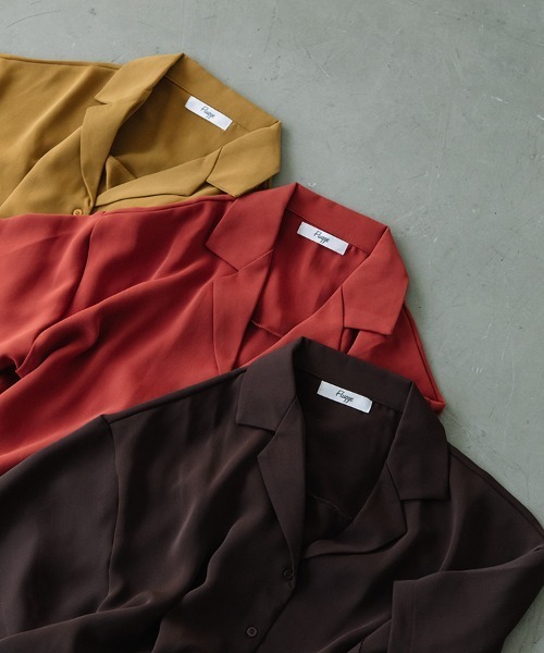 Flugge（フラッジー）の「kaikin S/S SH/開襟半袖シャツ（シャツ/ブラウス・レディース・ブラウン/レッド/イエロー系・FREE）」の9枚目の写真