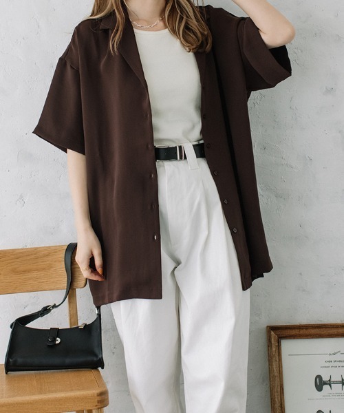 Flugge（フラッジー）の「kaikin S/S SH/開襟半袖シャツ（シャツ/ブラウス・レディース・ブラウン/レッド/イエロー系・FREE）」の21枚目の写真