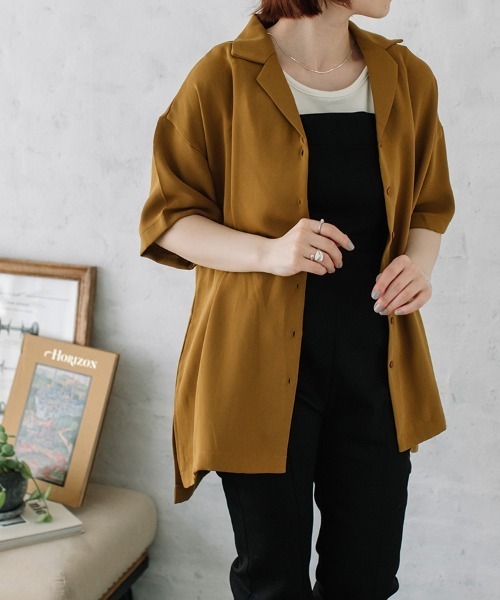Flugge（フラッジー）の「kaikin S/S SH/開襟半袖シャツ（シャツ/ブラウス・レディース・ブラウン/レッド/イエロー系・FREE）」の17枚目の写真