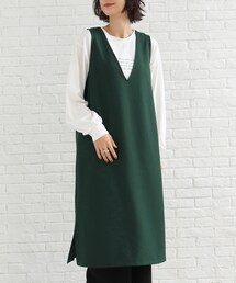 SHOO・LA・RUE | ウール調深Vネックジャンドレ(スカート)