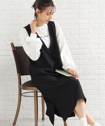 SHOO・LA・RUE | ウール調深Vネックジャンドレ(スカート)