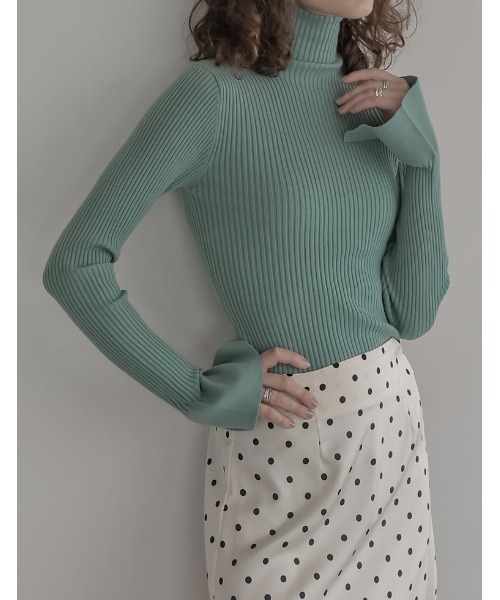 Resurrection フレアスリーブレス　ハイネックシャツ Resurrection WOMEN フレアスリーブレスハイネックシャツ