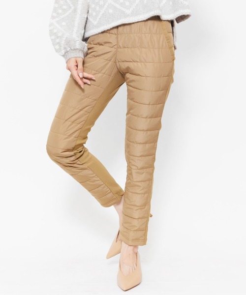 mili an deni(ミリアンデニ)の「中綿キルティングパンツ(その他パンツ・レディース・ベージュ/ブラック/ネイビー/オフホワイト・L/M)」の3枚目の写真