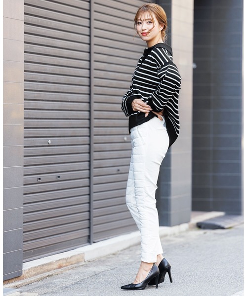 mili an deni(ミリアンデニ)の「中綿キルティングパンツ(その他パンツ・レディース・ベージュ/ブラック/ネイビー/オフホワイト・L/M)」の7枚目の写真