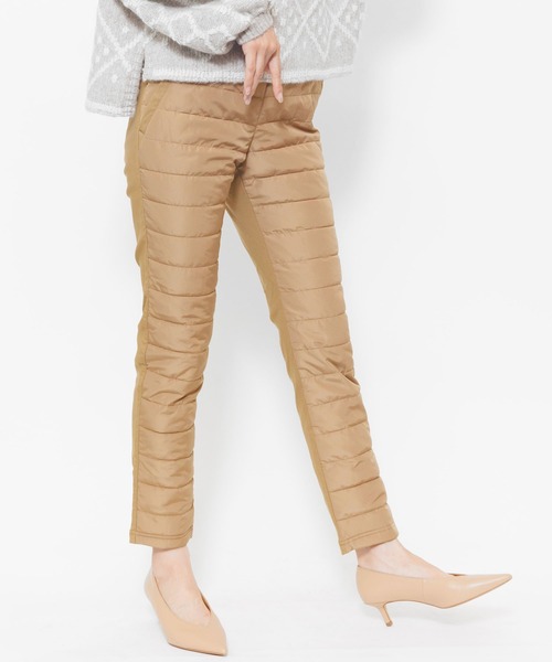 mili an deni(ミリアンデニ)の「中綿キルティングパンツ(その他パンツ・レディース・ベージュ/ブラック/ネイビー/オフホワイト・L/M)」の11枚目の写真