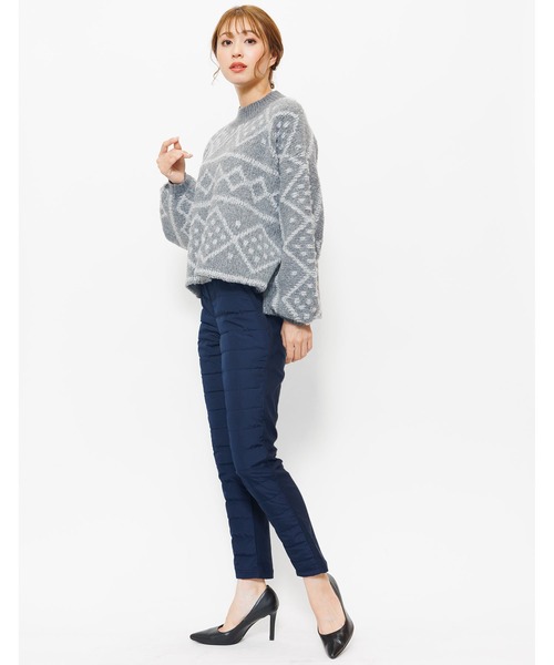 mili an deni(ミリアンデニ)の「中綿キルティングパンツ(その他パンツ・レディース・ベージュ/ブラック/ネイビー/オフホワイト・L/M)」の16枚目の写真