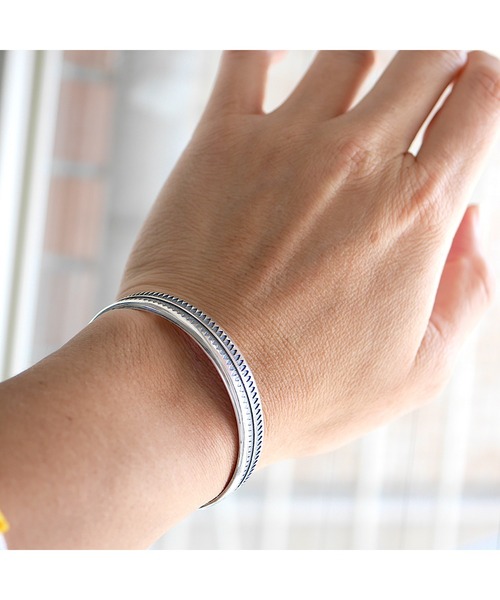 ８(eight)（エイト）の「silver925 インディアン バングル（バングル/リストバンド・メンズ・A/B/C・FREE）」の9枚目の写真