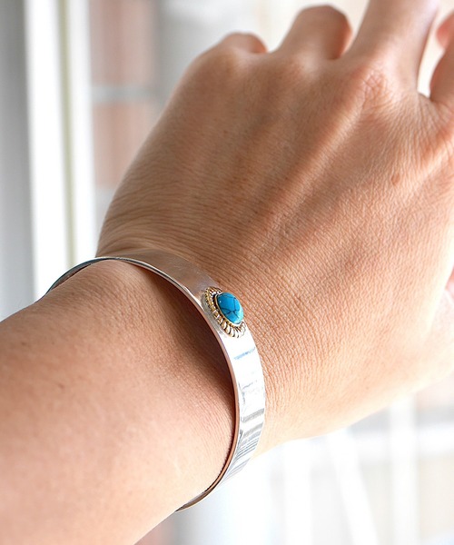 ８(eight)（エイト）の「silver925 インディアン バングル（バングル/リストバンド・メンズ・A/B/C・FREE）」の6枚目の写真