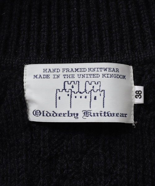 Oldderby Knitwear(オールダービーニットウェア)の「【Oldderby Knitwear/オールドダービーニットウェア】スキッパーアランニット(ニット/セーター・レディース・ネイビー/ブラウン・38)」の10枚目の写真