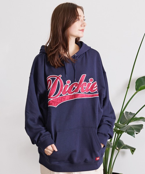 Dickies(ディッキーズ)の「『Dickies/ディッキーズ』カレッジロゴ裏毛プルオーバーパーカー(パーカー・メンズ・グリーン/ブラック/ライトグレー/ネイビー/スミクロ/ブルー/イエロー/グレイッシュベージュ・M/L)」の6枚目の写真