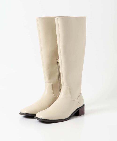 URBAN RESEARCH(アーバンリサーチ)の「ロングブーツ(ブーツ・レディース・アイボリー/ブラック・37/38/36)」の1枚目の写真