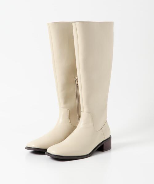 URBAN RESEARCH(アーバンリサーチ)の「ロングブーツ(ブーツ・レディース・アイボリー/ブラック・37/38/36)」の3枚目の写真