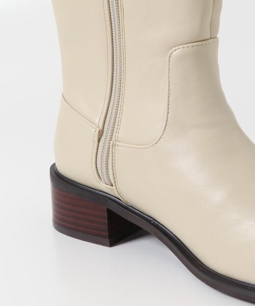 URBAN RESEARCH(アーバンリサーチ)の「ロングブーツ(ブーツ・レディース・アイボリー/ブラック・37/38/36)」の4枚目の写真