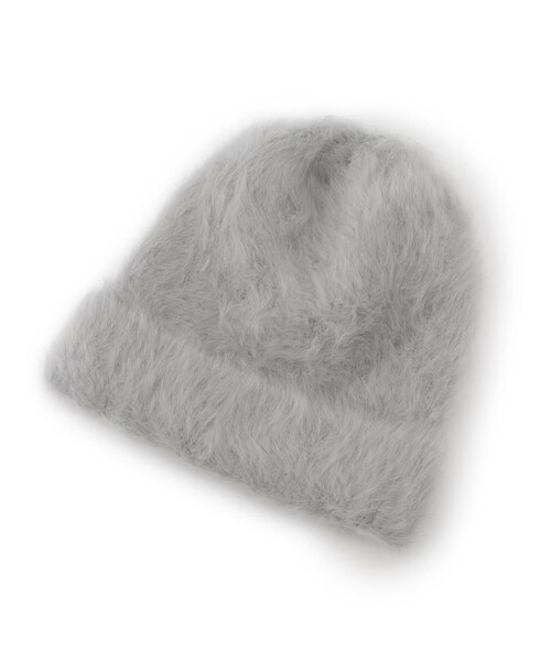 ITS'DEMO（イッツデモ）の「【ふんわりとカワイイ】シャギーリブワッチ（ニットキャップ/ビーニー・レディース・グレー/アイボリー・00）」の2枚目の写真