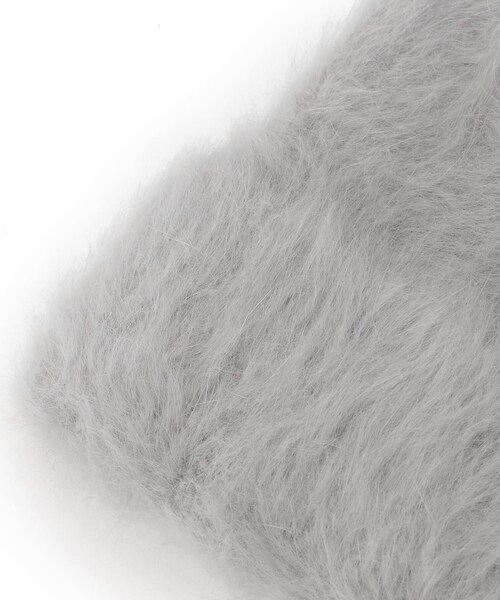 ITS'DEMO（イッツデモ）の「【ふんわりとカワイイ】シャギーリブワッチ（ニットキャップ/ビーニー・レディース・グレー/アイボリー・00）」の5枚目の写真