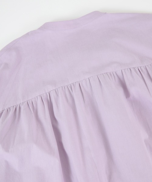 titivate（ティティベイト）の「ﾎﾞｳﾀｲﾘﾎﾞﾝﾎﾞﾘｭｰﾑｼｬﾂﾜﾝﾋﾟｰｽ（シャツワンピース・レディース・ラベンダー/オフホワイト/ブラック・S/M）」の21枚目の写真