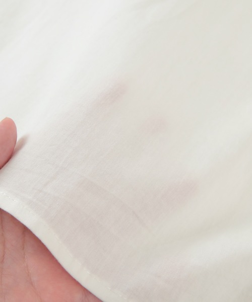 titivate（ティティベイト）の「ﾎﾞｳﾀｲﾘﾎﾞﾝﾎﾞﾘｭｰﾑｼｬﾂﾜﾝﾋﾟｰｽ（シャツワンピース・レディース・ラベンダー/オフホワイト/ブラック・S/M）」の22枚目の写真