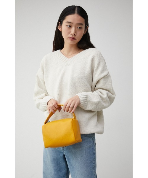 AZUL by moussy（アズールバイマウジー）の「ONE HANDLE BOX BAG/ワンハンドルボックスバッグ（ハンドバッグ・レディース・イエロー/ブラック/アイボリー・FREE）」の11枚目の写真