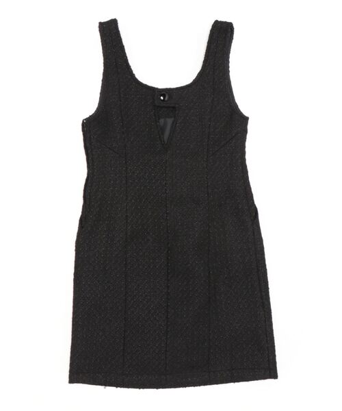 REDYAZEL(レディアゼル)の「ツイードミニジャンスカ(ジャンパースカート・レディース・ブラック/チャコールグレー/ライトグレー・MEDIUM/SMALL)」の4枚目の写真