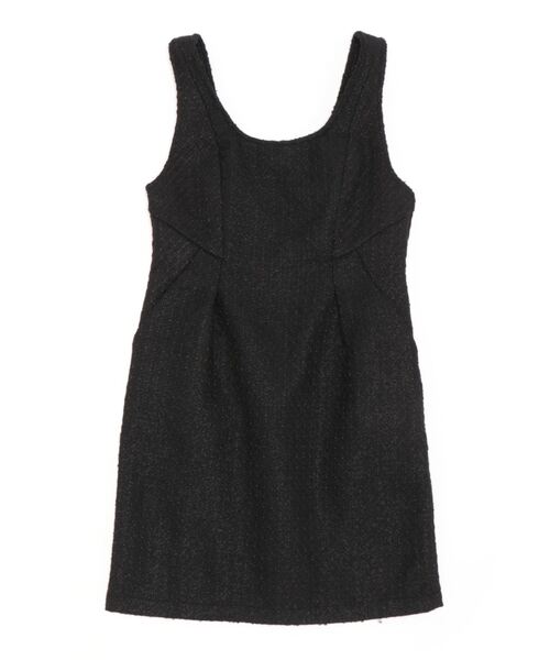 REDYAZEL(レディアゼル)の「ツイードミニジャンスカ(ジャンパースカート・レディース・ブラック/チャコールグレー/ライトグレー・MEDIUM/SMALL)」の5枚目の写真