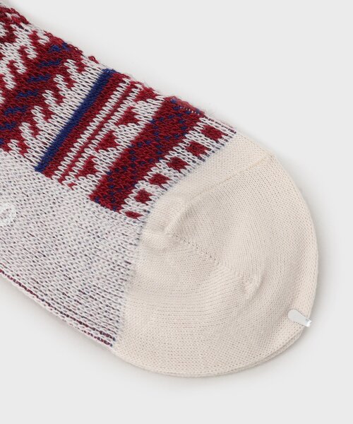 TAKEO KIKUCHI(タケオキクチ)の「◆フェアアイルソックス(ソックス/靴下・メンズ・ネイビー/オフホワイト/チャコールグレー・00)」の5枚目の写真