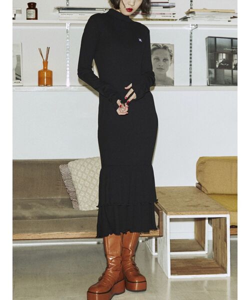 jouetie(ジュエティ)の「テレコマーメイドワンピース(ワンピース・レディース・オレンジ/ブラック/ブルー・MEDIUM)」の13枚目の写真