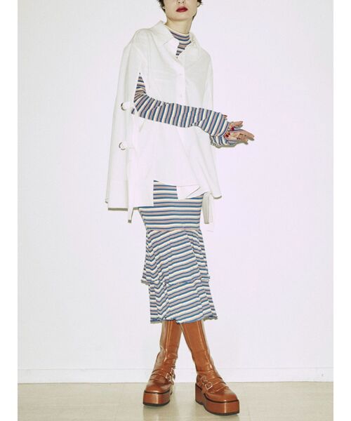 jouetie(ジュエティ)の「テレコマーメイドワンピース(ワンピース・レディース・オレンジ/ブラック/ブルー・MEDIUM)」の20枚目の写真