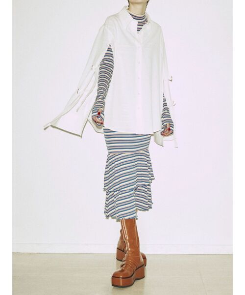 jouetie(ジュエティ)の「テレコマーメイドワンピース(ワンピース・レディース・オレンジ/ブラック/ブルー・MEDIUM)」の22枚目の写真