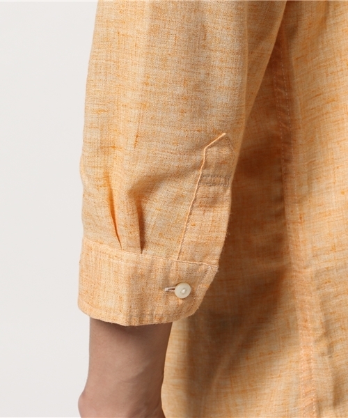 OUTLET(アウトレット)の「【CIAOPANIC TYPY】麻ポリボタンダウンシャツ(シャツ/ブラウス・メンズ・イエロー・MEDIUM/LARGE/SMALL)」の6枚目の写真