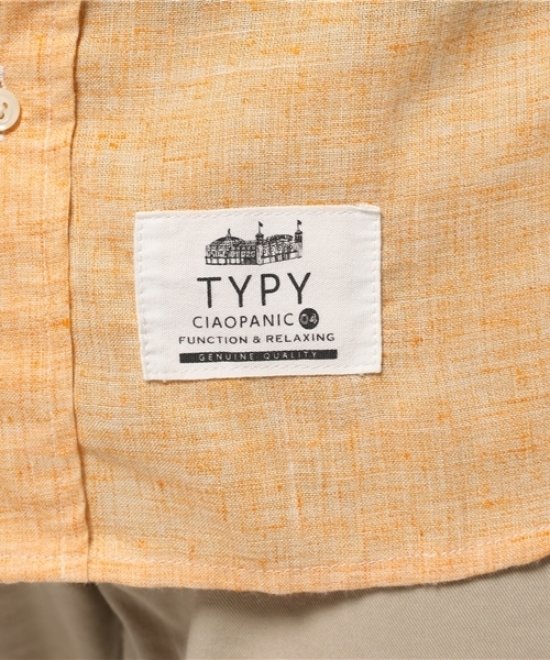 OUTLET(アウトレット)の「【CIAOPANIC TYPY】麻ポリボタンダウンシャツ(シャツ/ブラウス・メンズ・イエロー・MEDIUM/LARGE/SMALL)」の10枚目の写真