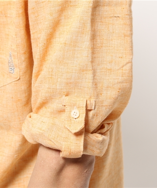 OUTLET(アウトレット)の「【CIAOPANIC TYPY】麻ポリボタンダウンシャツ(シャツ/ブラウス・メンズ・イエロー・MEDIUM/LARGE/SMALL)」の13枚目の写真