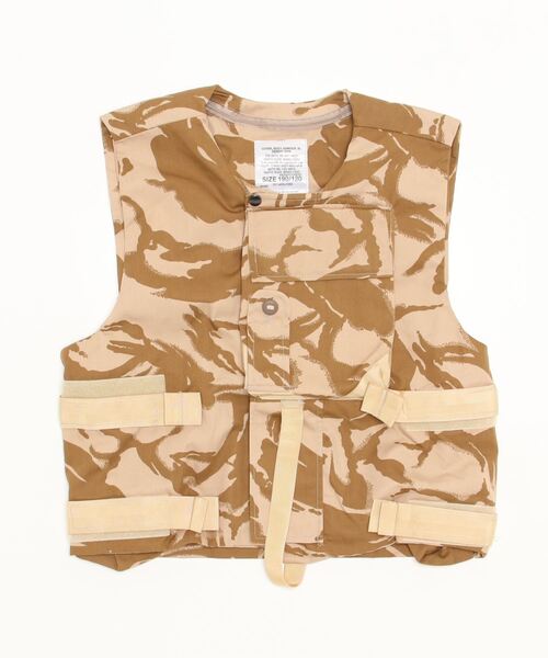 MILITARY（ミリタリー）の「MILITARY -  DEAD STOCK BRITISH FLAK VEST（テーラードジャケット・メンズ・ブラウン系カモフラージュ・ONE SIZE）」の4枚目の写真