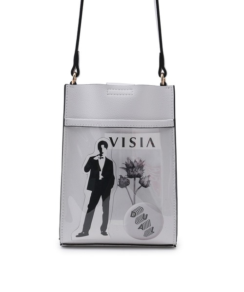 VIS（ビス）の「【新色】バッククリアーポケットマルチショルダーバッグ（ショルダーバッグ・レディース・ブラック/レッド/オフホワイト/イエロー/ダークパープル/ブルー/グリーン/ピンク系その他2・FREE）」の16枚目の写真