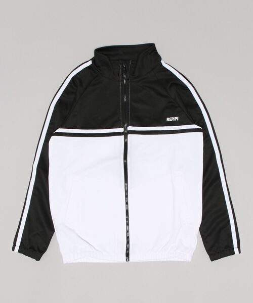 repipi armario（レピピ アルマリオ）の「【repipi armario / レピピアルマリオ】ガールズ切り替えラインジャージトップス　ブルゾン　ジャージ　ライン　ダンス（ジャージ・キッズ・ブラック/サックスブルー/ピンク/ミント・140/150/160/170）」の12枚目の写真