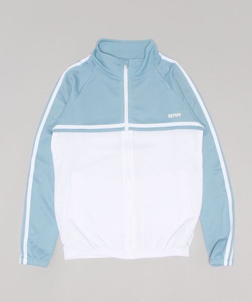 repipi armario（レピピ アルマリオ）の「【repipi armario / レピピアルマリオ】ガールズ切り替えラインジャージトップス　ブルゾン　ジャージ　ライン　ダンス（ジャージ・キッズ・ブラック/サックスブルー/ピンク/ミント・140/150/160/170）」の13枚目の写真