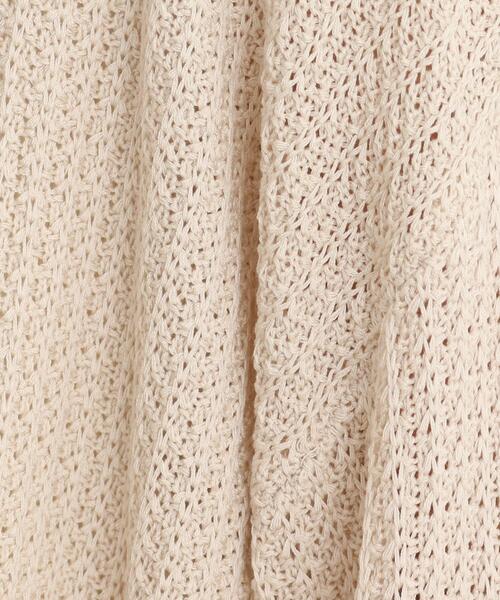 SHOO・LA・RUE(シューラルー)の「◆【シンプルだから使いやすい】リネンタッチ変わり編み地柄カーディガン(カーディガン/ボレロ・レディース・ベージュ/ライトグリーン/ピンク系/アイボリー/チャコールグレー/ブルー・00)」の12枚目の写真