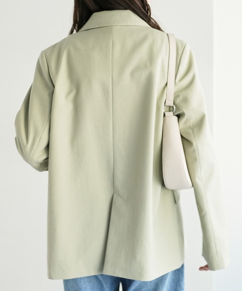 DISCOAT(ディスコート)の「Wブレストテーラードジャケット(テーラードジャケット・レディース・ミント/ネイビー・MEDIUM/LARGE)」の11枚目の写真