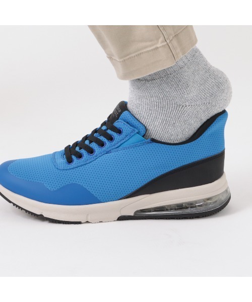 CEDAR CREST（セダークレスト ）の「スパットシューズ（エア入りソールタイプ）防水 手を使わずに履ける 【24.5cm～28.0cm】（スニーカー・メンズ・ブラック/ネイビー/ブラック×ホワイト/グリーン/ホワイト×ブラック/ライトグレー/マルチ/ブルー・24.5cm/25.0cm/25.5cm/26.0cm/26.5cm/27.0cm/27.5cm/28.0cm）」の16枚目の写真