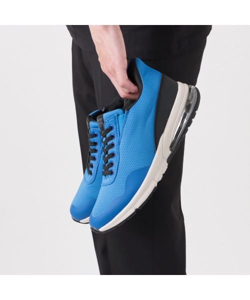 CEDAR CREST（セダークレスト ）の「スパットシューズ（エア入りソールタイプ）防水 手を使わずに履ける 【24.5cm～28.0cm】（スニーカー・メンズ・ブラック/ネイビー/ブラック×ホワイト/グリーン/ホワイト×ブラック/ライトグレー/マルチ/ブルー・24.5cm/25.0cm/25.5cm/26.0cm/26.5cm/27.0cm/27.5cm/28.0cm）」の20枚目の写真