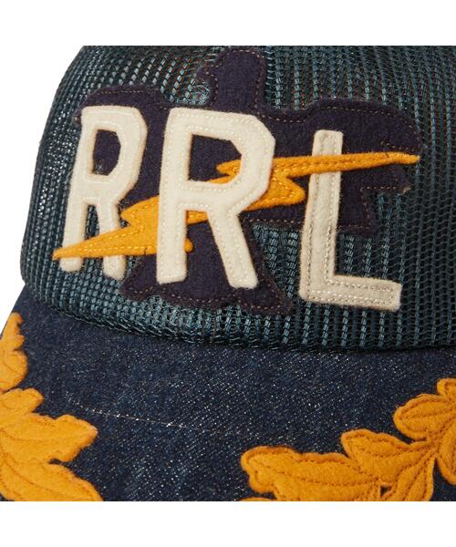新品*RRL* ロゴパッチ メッシュ トラッカー キャップ *ダブルアールエル RRL（ダブル アール エル）の「ロゴパッチ メッシュ トラッカー