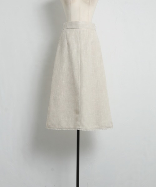 tocco closet（トッコ　クローゼット）の「裾フリンジツイードナローフレアスカート（スカート・レディース・ブラック/サックスブルー/アイボリー・M）」の20枚目の写真