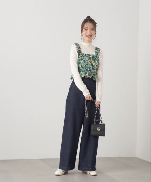 N.（N. Natural Beauty Basic）（エヌエヌナチュラルビューティーベーシック）の「◆ボトルネックカットソー（Tシャツ/カットソー・レディース・ブラック/オフホワイト/イエロー・MEDIUM）」の12枚目の写真