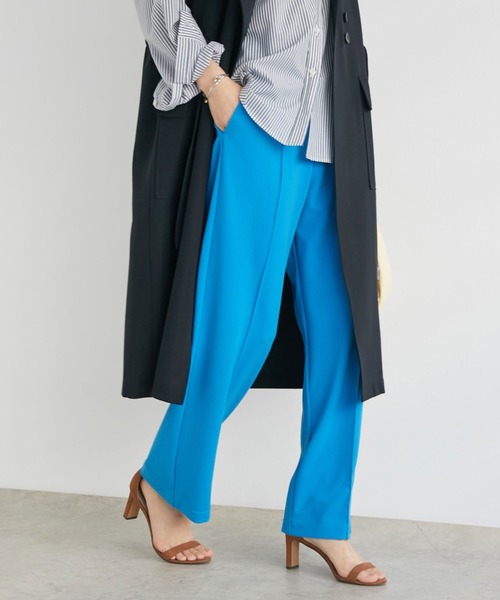 Doux archives（ドゥアルシーヴ）の「カラージョーゼットパンツ（その他パンツ・レディース・ブラック/グレー/ブルー/ラベンダー・FREE）」の3枚目の写真