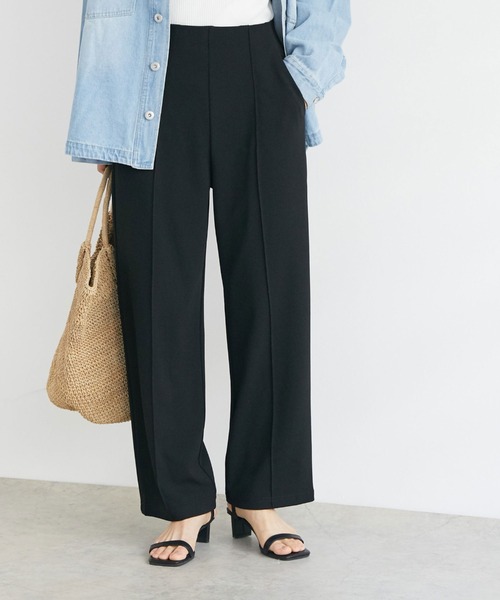 Doux archives（ドゥアルシーヴ）の「カラージョーゼットパンツ（その他パンツ・レディース・ブラック/グレー/ブルー/ラベンダー・FREE）」の2枚目の写真