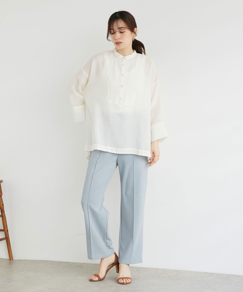 Doux archives（ドゥアルシーヴ）の「カラージョーゼットパンツ（その他パンツ・レディース・ブラック/グレー/ブルー/ラベンダー・FREE）」の20枚目の写真