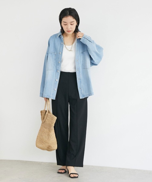 Doux archives（ドゥアルシーヴ）の「カラージョーゼットパンツ（その他パンツ・レディース・ブラック/グレー/ブルー/ラベンダー・FREE）」の18枚目の写真