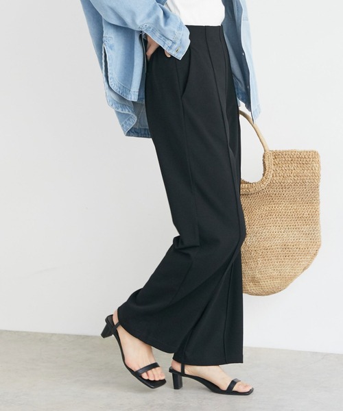 Doux archives（ドゥアルシーヴ）の「カラージョーゼットパンツ（その他パンツ・レディース・ブラック/グレー/ブルー/ラベンダー・FREE）」の7枚目の写真