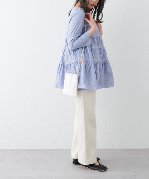 russet（ラシット）の「カジュアルスマホショルダー(Z-120)（ショルダーバッグ・レディース・ライトグレー/ブラック/アイボリー/ダークグレー・FREE）」の10枚目の写真