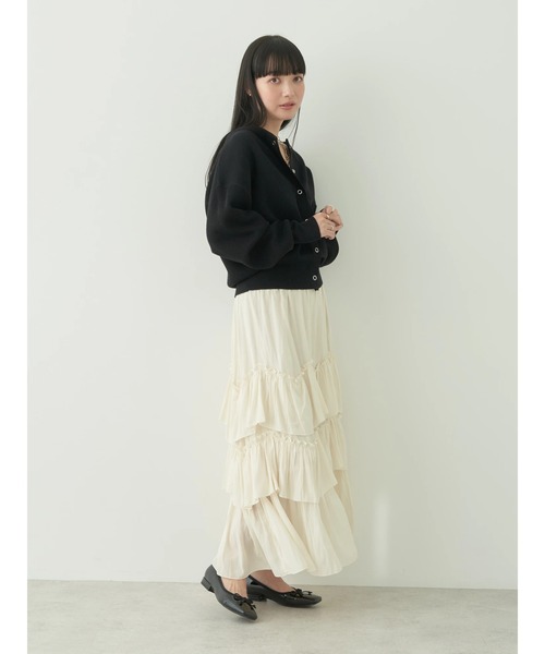 earth music&ecology(アースミュージックアンドエコロジー)の「ランダムティアードボリュームスカート(スカート・レディース・ブラック/ブルー/クリーム・FREE)」の14枚目の写真